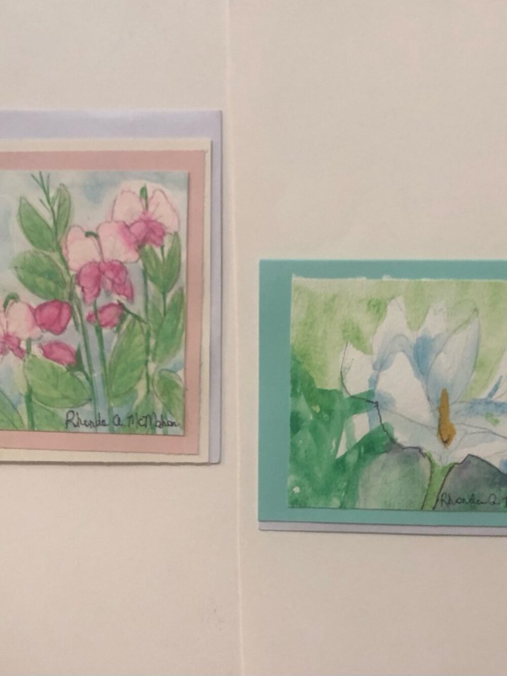 Watercolor Hand Painted Cards